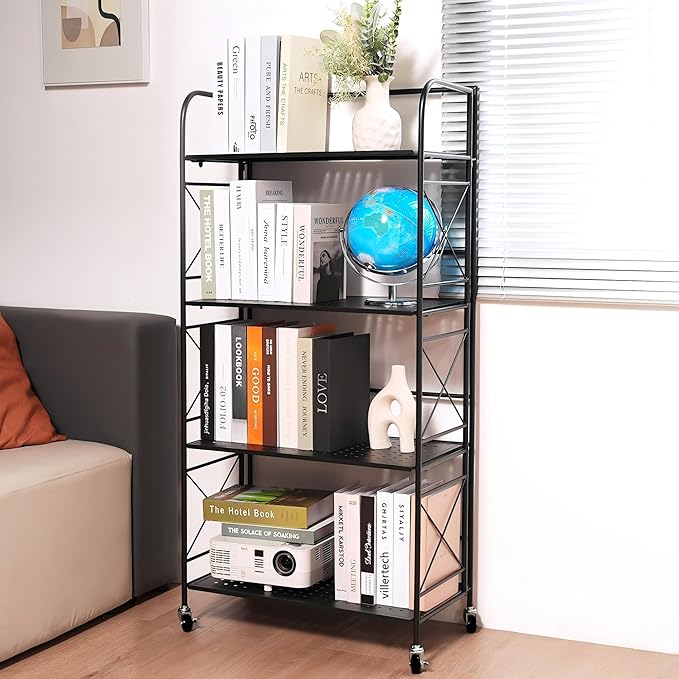 Foldable 5-Tier Metal Shelf - Image 2