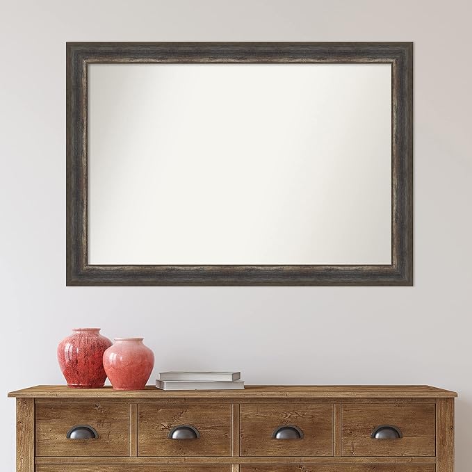 Amanti Art Brown Bathroom Mirror - Image 6