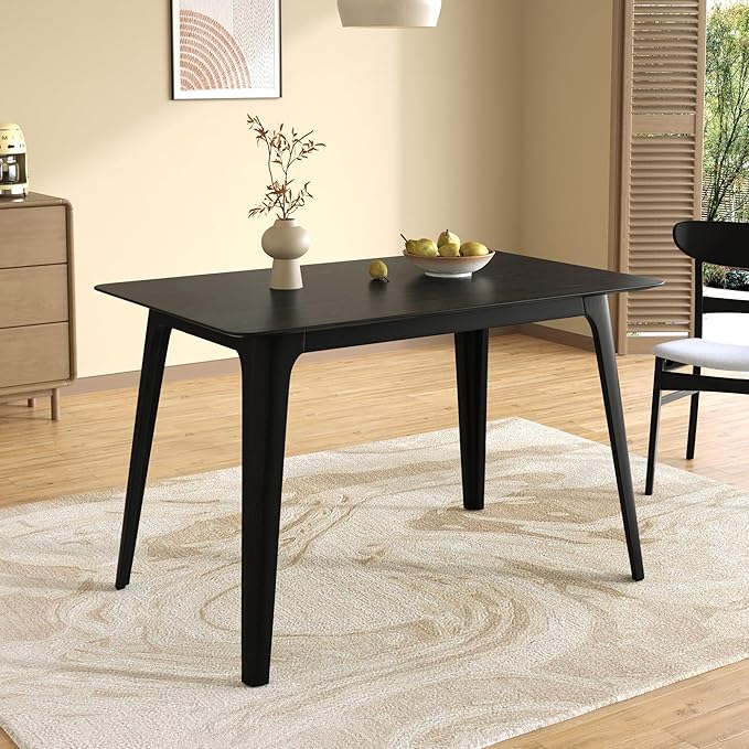 Mid-Century Modern Solid Wood Dining Table - Image 5