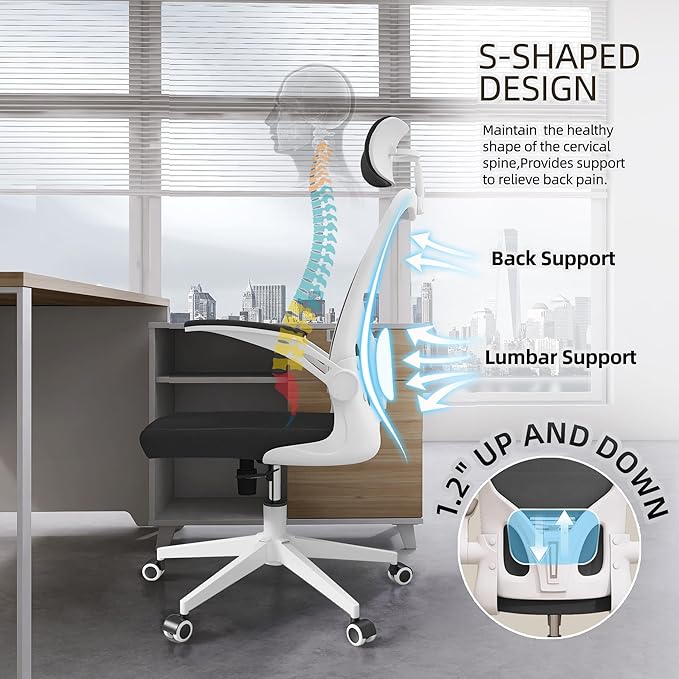 Ergonomic Office Chair, High-Back Mesh Computer Desk Chair - Image 6