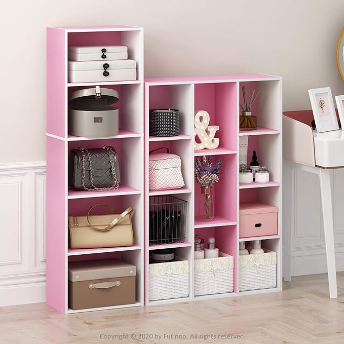 Furinno 5-Tier Reversible Color Open Shelf Bookcase - Image 10