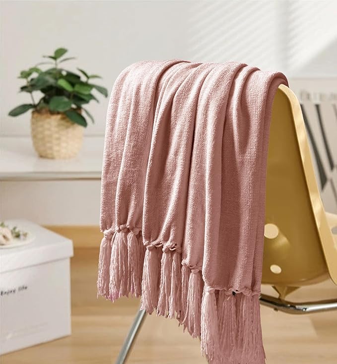 Chenille Throw Blanket for Couch 50"X 60", Soft Cozy Throws - Image 7