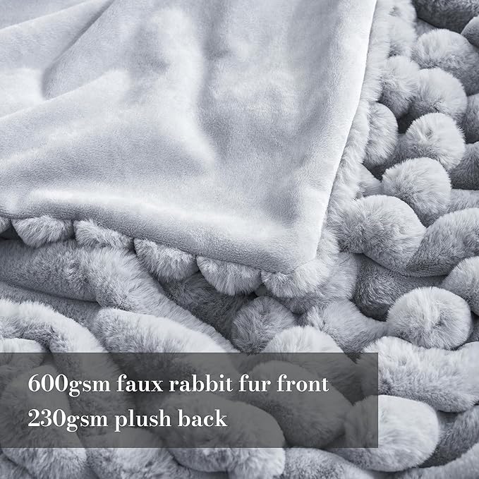 Amélie Home Faux Fur Throw Blanket - Image 3