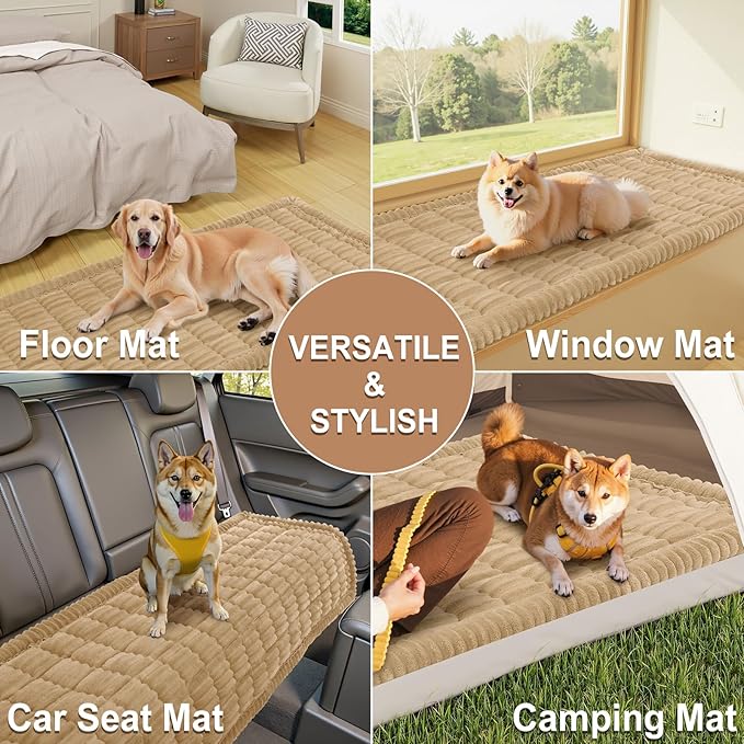 Smiry Couch Cover for Dogs Washable, Non Slip Fuzzy Pet Couch Covers for 3 - Image 8