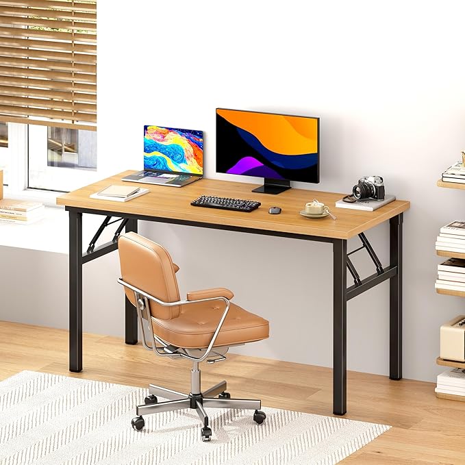 Folding Desk, 47 inch No Assembly Folding Desks - Image 4