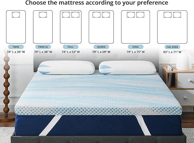 Cool Cloud Supreme 3 Inch Gel Memory Foam Queen Mattress Topper – Cooling - Image 8