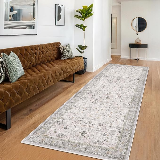 Floral 3x8 Wide Hallway Runner - Image 3