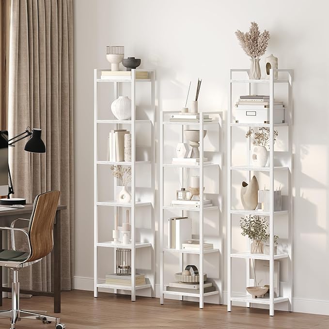 Bookshelf, 6-Tier Bookcase, Standing Book Shelf - Image 2