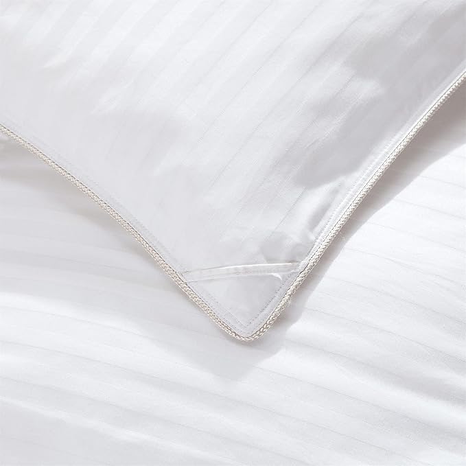 Luxurious All-Season Goose Down Feather Fiber Comforter Duvet Insert, Exquisite - Image 4