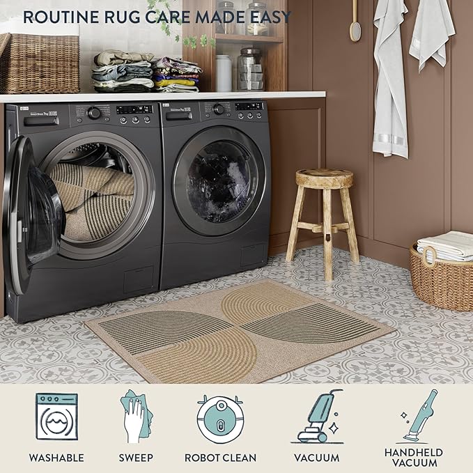 Lahome Rainbow 20"x32" Door Mat Indoor Entrance, Small Indoor Outdoor Door Easy - Image 5