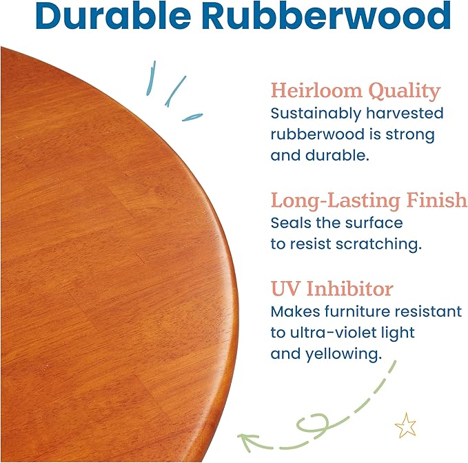 ECR4Kids 30in x 48in Rectangular Hardwood Table - Image 7