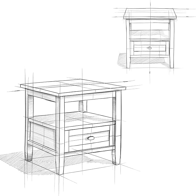 SIMPLIHOME Warm Shaker SOLID WOOD 20 inch Wide Rectangle Transitional End Table - Image 10