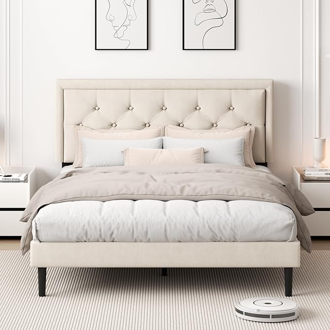 Queen Size Platform Bed Frame - Image 4
