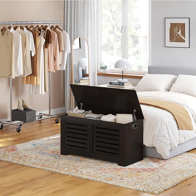 DINZI LVJ Storage Chest, Flip-Top Wooden Toy Box - Image 3