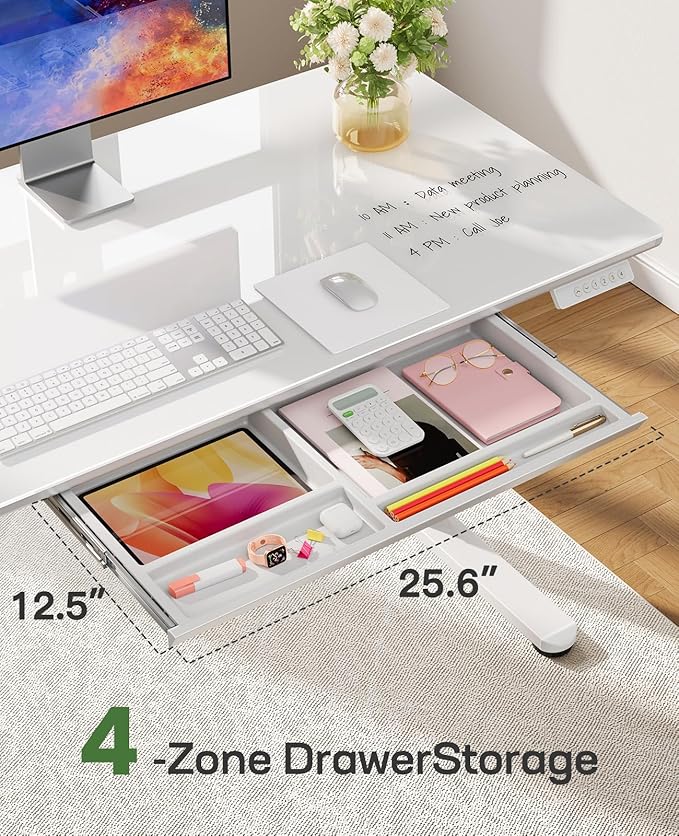 Marsail Glass Standing Desk - Image 2