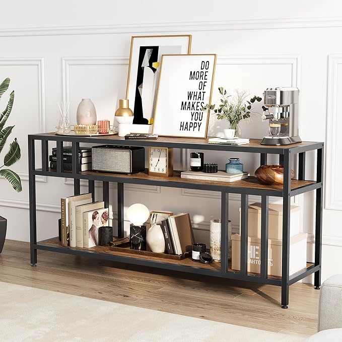 Garvee 58" TV Stand for Television up to 65 Inch, Entertainment Center - Image 3