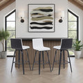 Armen Living Vienna Modern Swivel 30" Bar Height Barstool by ArmenLiving