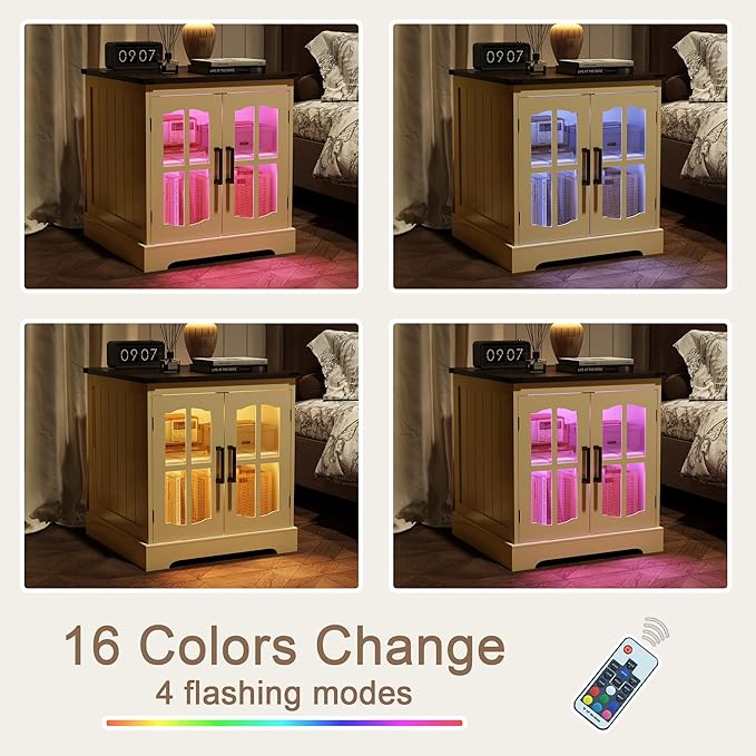 ChooChoo Farmhouse End Table, Nightstand - Image 5
