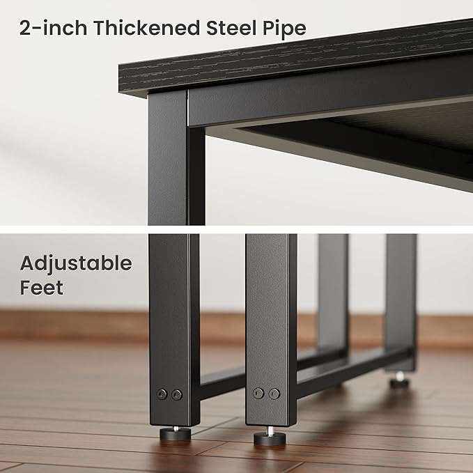 Huuger 48 x 24 inch Desk with Power Outlets & USB-C, Deeper & Thicker Desktop - Image 7