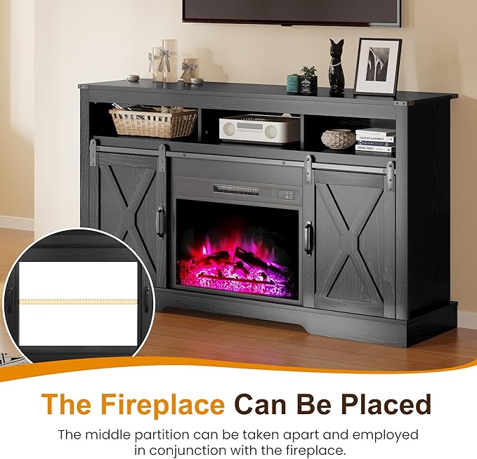 RoyalCraft Farmhouse Fireplace TV Stand - Image 9