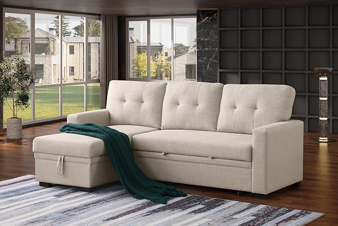Devion Furniture Meridian 4-in-1 Convertible L Shaped Couch - Image 5