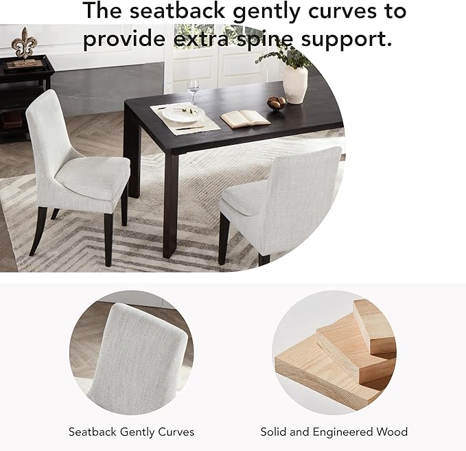 Upholstered Dining Chairs Modern Sidechair Performance Fabric High Back - Image 6