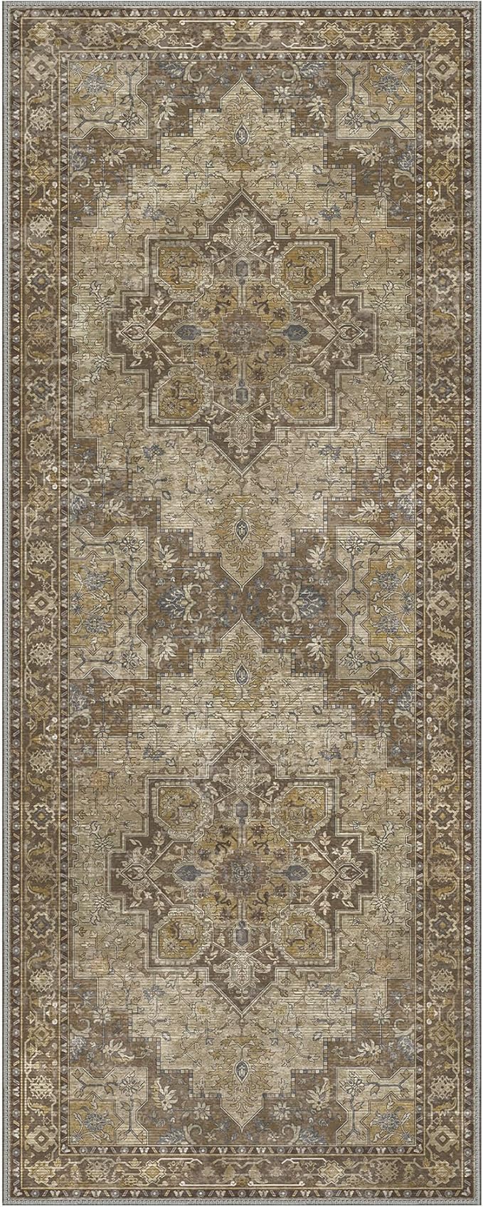GENIMO 2x6 Runner Rugs for Hallway, Machine Washable Non Slip Vintage Rugs - Image 7