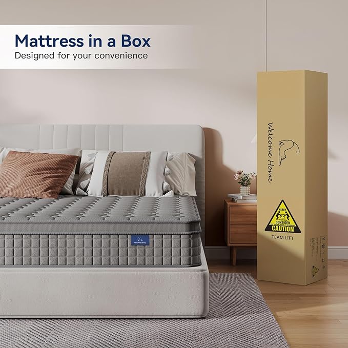 Vesgantti 12 Inch Multilayer Hybrid Queen Mattress - Image 6