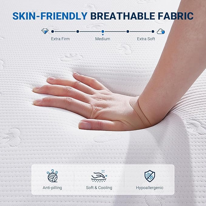 Avenco King Size Mattress, 12 Inch King Memory Foam Mattress in a Box - Image 4