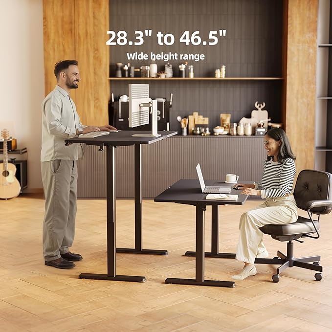 Seang Standing Desk with Adjustable Height, 55x24 Inch Electric Stand Up Desk - Image 4