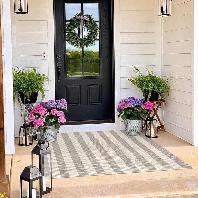 OJIA Indoor Outdoor Rugs 3'x5', Washable Area Rug Entryway Rugs Indoor Front - Image 7