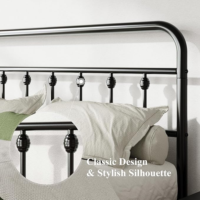 Allewie Queen Size Metal Platform Bed Frame - Image 4