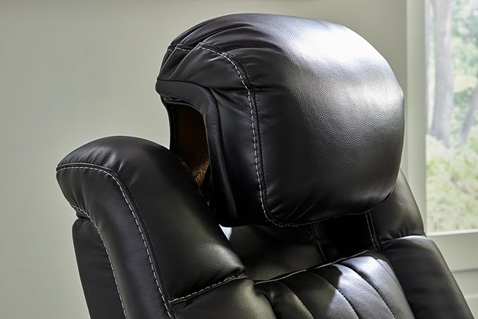 Signature Design by Ashley Caveman Den Modern Faux Leather Power Reclining - Image 9