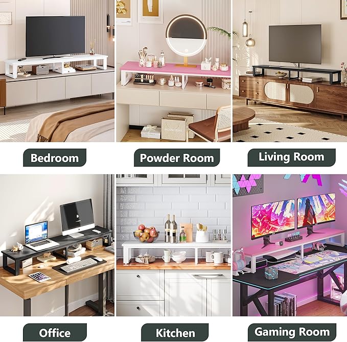 Clikuutory 59" Large TV Riser for 32-75 inch TVs, Tabletop Stand - Image 5