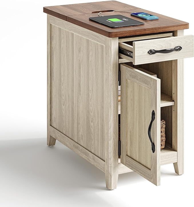 LINSY HOME Farmhouse End Table by LINSYHOME