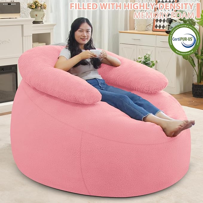 HABUTWAY Bean Bag Chair with U-shaped Pillow - Image 4
