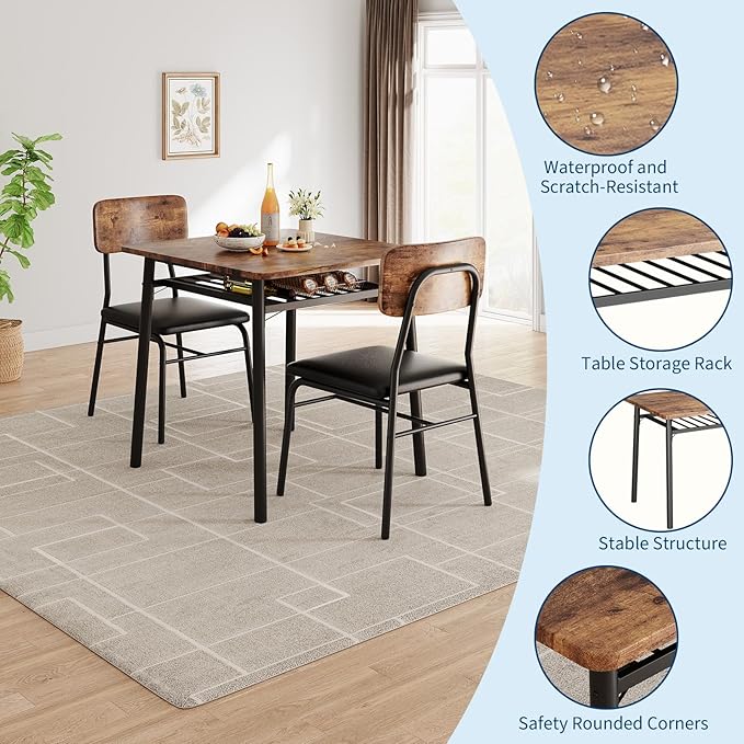GarveeHome Dining Table for 2 - Image 6