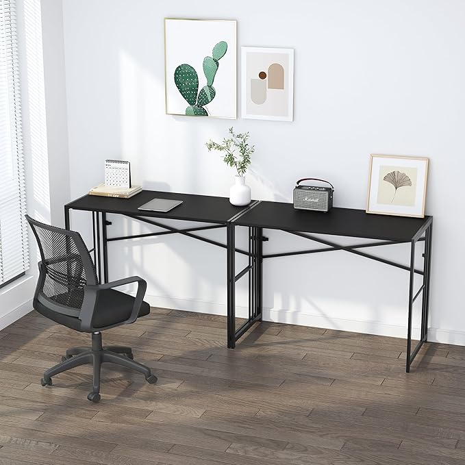 Folding Desk 40 inch Writing Gaming Computer Camping Desk, No Assembly Required - Image 6