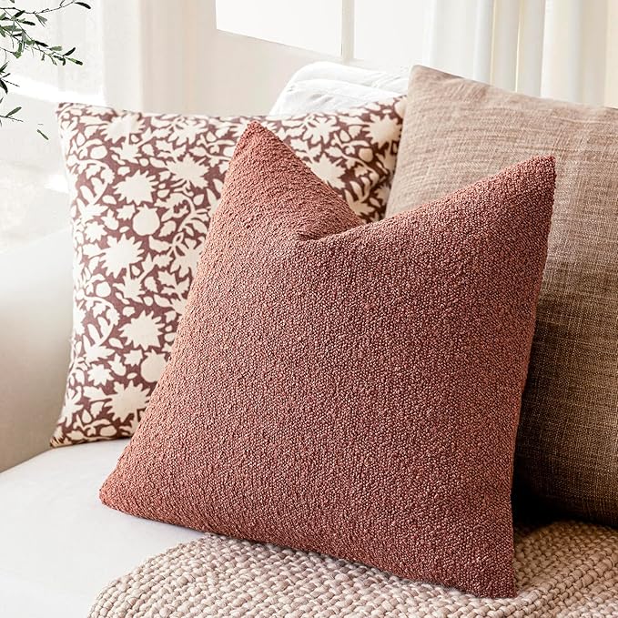 Foindtower Pack of 2, Decorative Textured Boucle Throw Pillow Covers Accent - Image 6