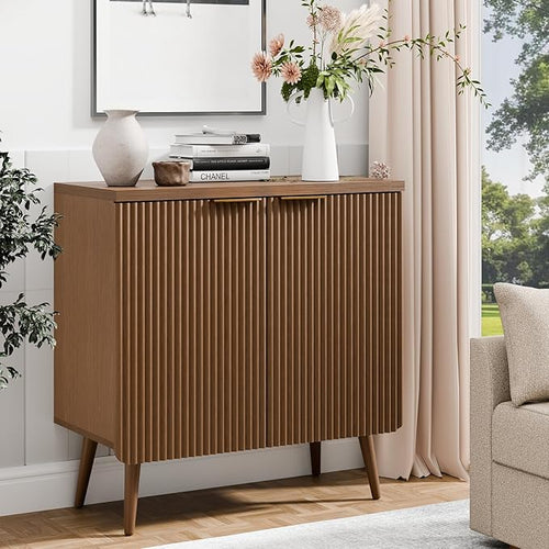 29.5" Sideboard Cabinet with 2 Doors, Modern Buffet Cabinet with Adjustable by ChicFurnit