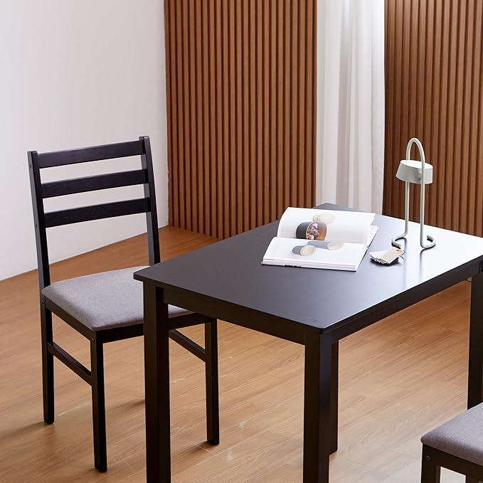 Livinia Seattle Modern Farmhouse Kitchen Dining Room Chair Set of 4, Solid Wood - Image 8