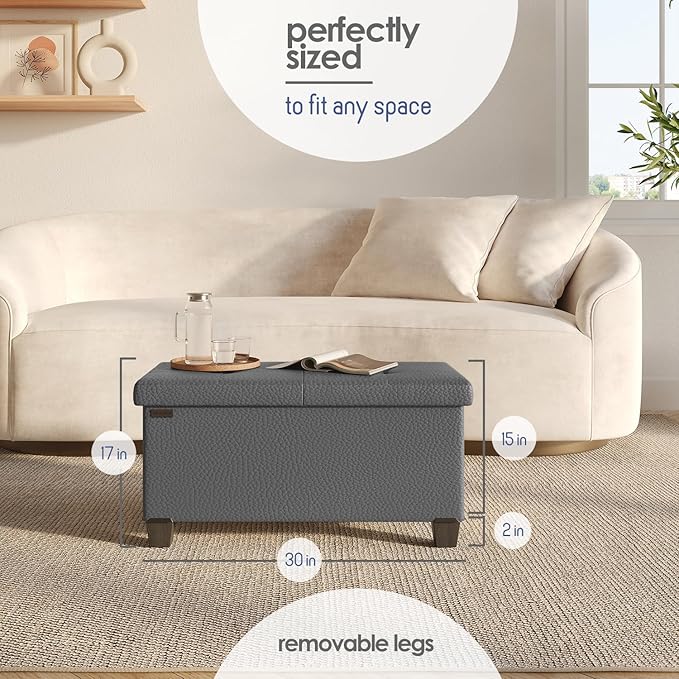 STORAGEBUD Storage Ottoman Bench - Image 10