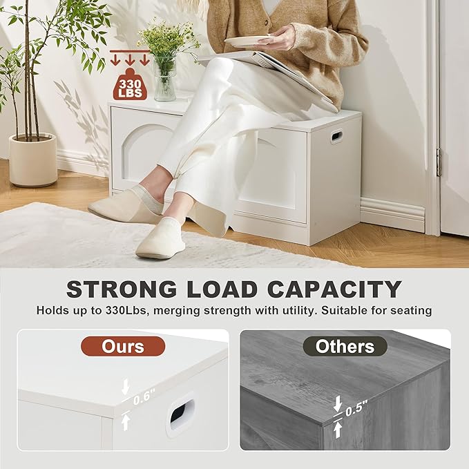 Shoe Bench, Entryway Storage Bench - Image 5