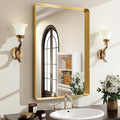 30 x 22 Inch Gold Bathroom Mirror by EASLY