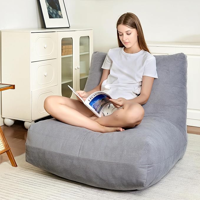 Bean Bag Chairs for Adults, Memory Foam Bean Bag Chair, Spacious Single Sofa - Image 8