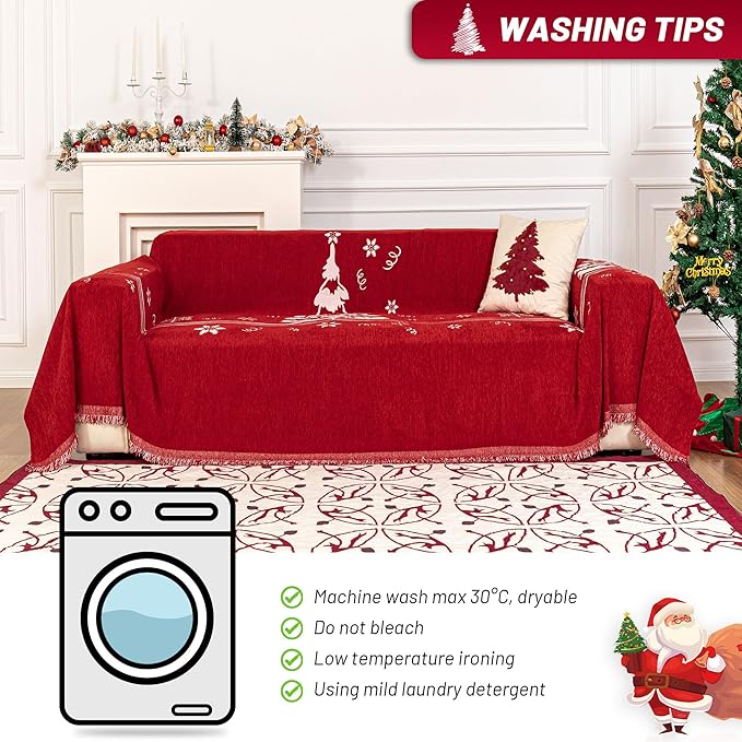 MYSKY HOME Sofa Covers for 2 Cushion Couch L Shaped Couch Cover, Washable Couch - Image 5