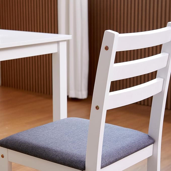 Livinia Seattle Modern Farmhouse Kitchen Dining Room Chair Set of 2, Solid Wood - Image 9