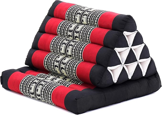 Leewadee 1-Fold Mat with Triangle Cushion – Comfortable TV Pillow, Foldable - Image 3