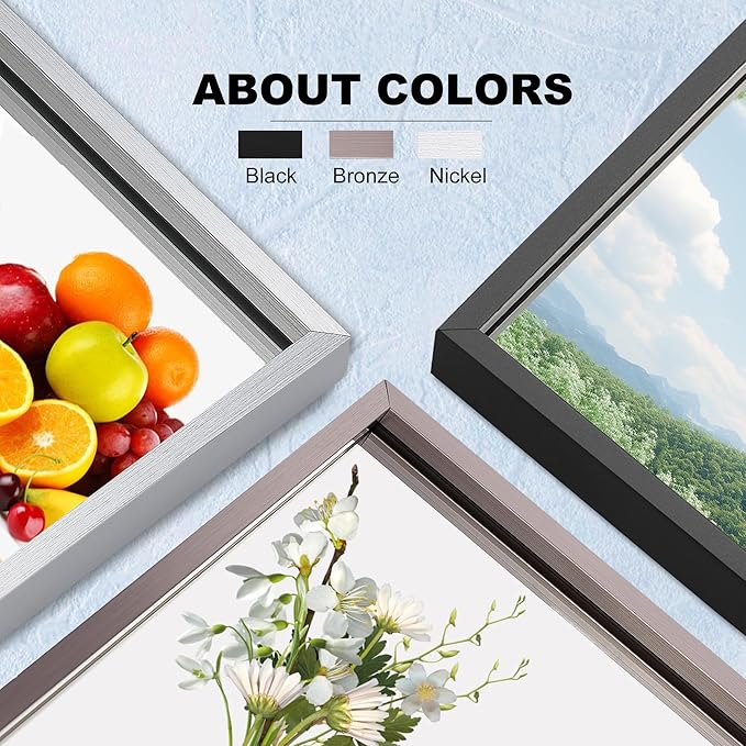 60x30 Inch Bathroom Mirror for Wall, Aluminum Frame Rectangle Rectangular - Image 5