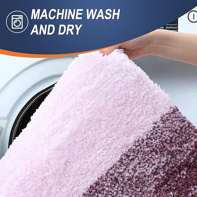 OLANLY Bathroom Rugs Mat 36x24, Extra Soft Absorbent Microfiber Bath Rugs - Image 5